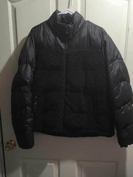 a.n.a Jackets & Blazers - a.n.a Black Contrast-Texture Bomber Jacket